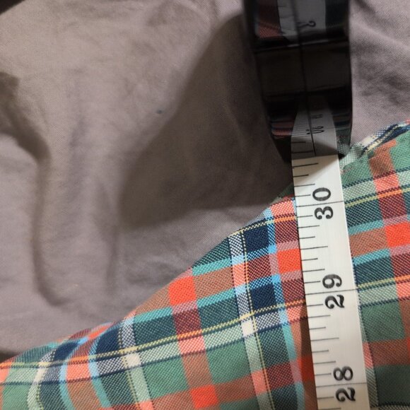 L.L.Bean Flannel Shirt Men’s Sz M Traditional Fit Multi Color Plaid Long Sleeve - Picture 6 of 6